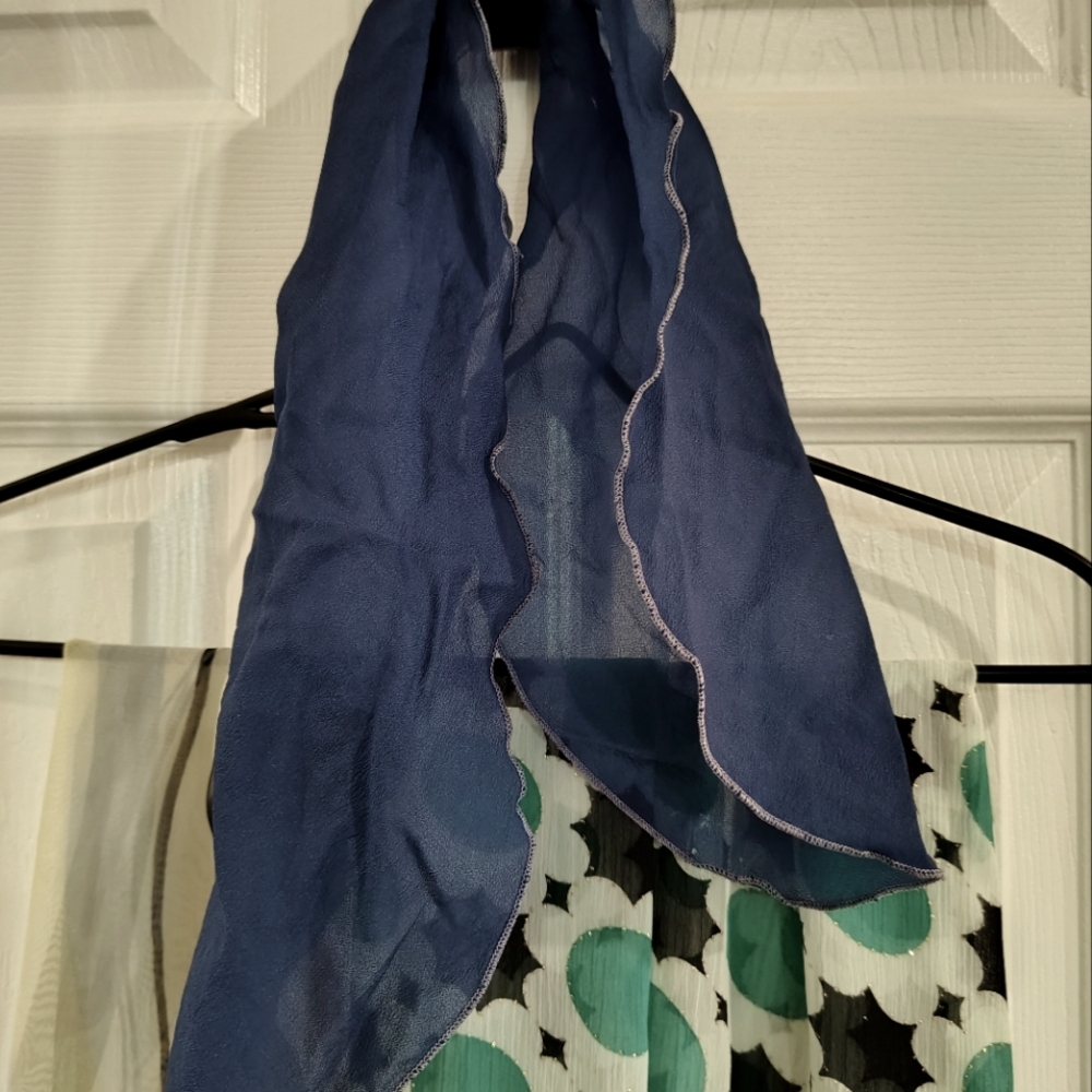 6 Piece Scarf Lot- From Winter Calvin Wrap , Wispy Lane Bryant,To Neckline Sheer - Picture 10 of 13
